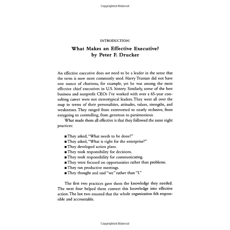 The Effective Executive: The Definitive Guide to Getting the Right Things Done