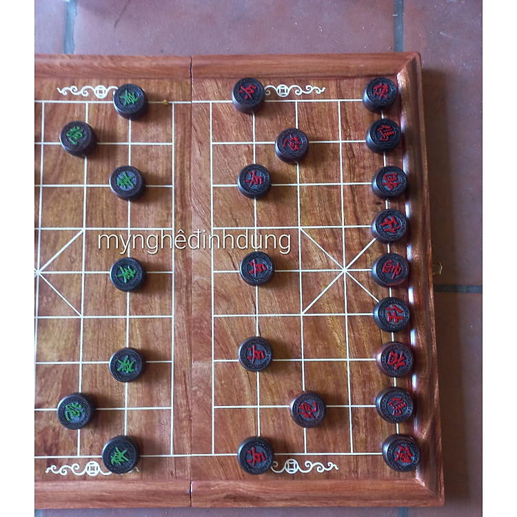 Mua Bàn cờ tướng gỗ hương đá 50x50cm Chính hãng Tiết kiệm - Hình ảnh 5