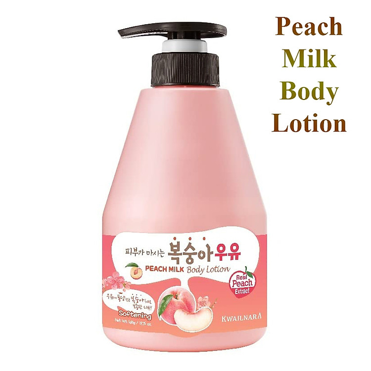 Dưỡng thể hương sữa dâu cấp ẩm và làm mềm sáng da Kwailnara Strawberry Milk Body Lotion 560gr