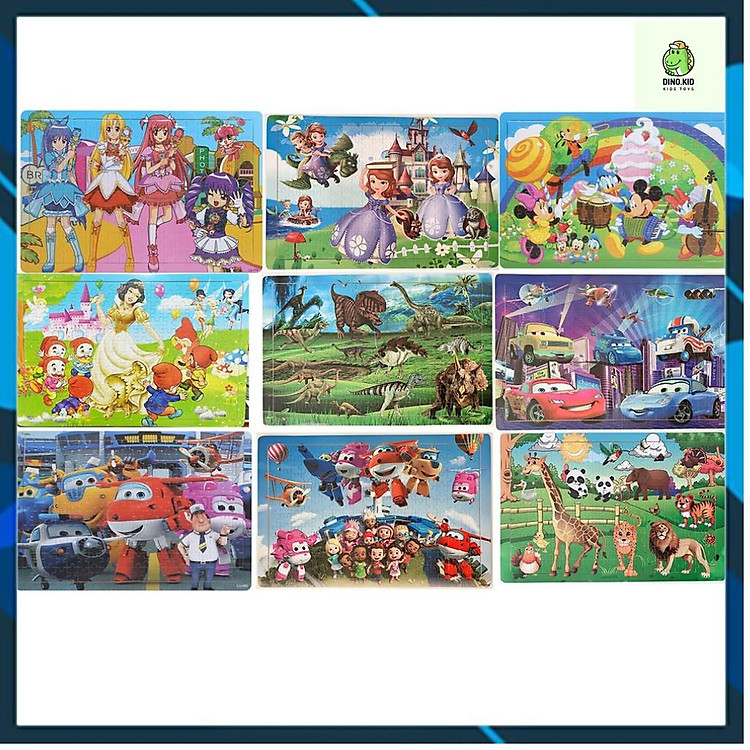 Tranh Ghép Hình 200 Mảnh Khung Bảng Gỗ Nhiều Chủ Đề - Bộ Xếp Hình Có Nền HOT