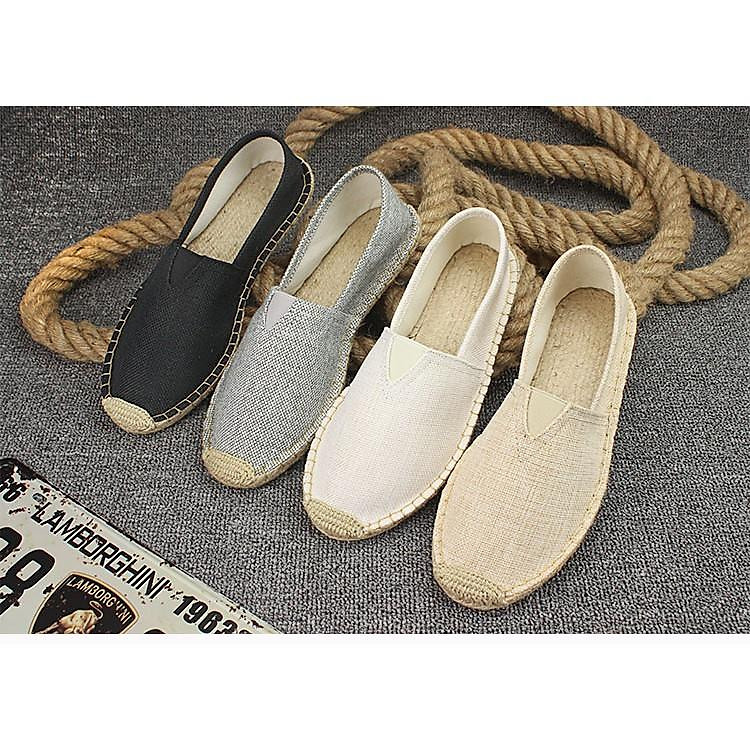 Giày lười đế cói unisex