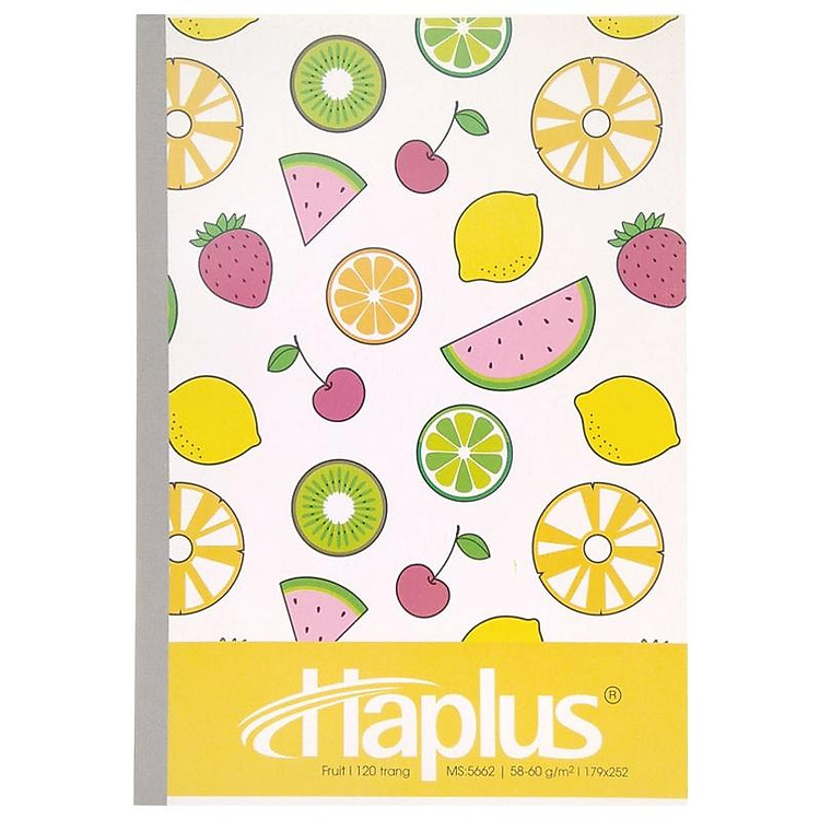 Vở Haplus Fruit Kẻ Ngang 120 Trang (Mẫu bao bì ngẫu nhiên) - Ảnh 5