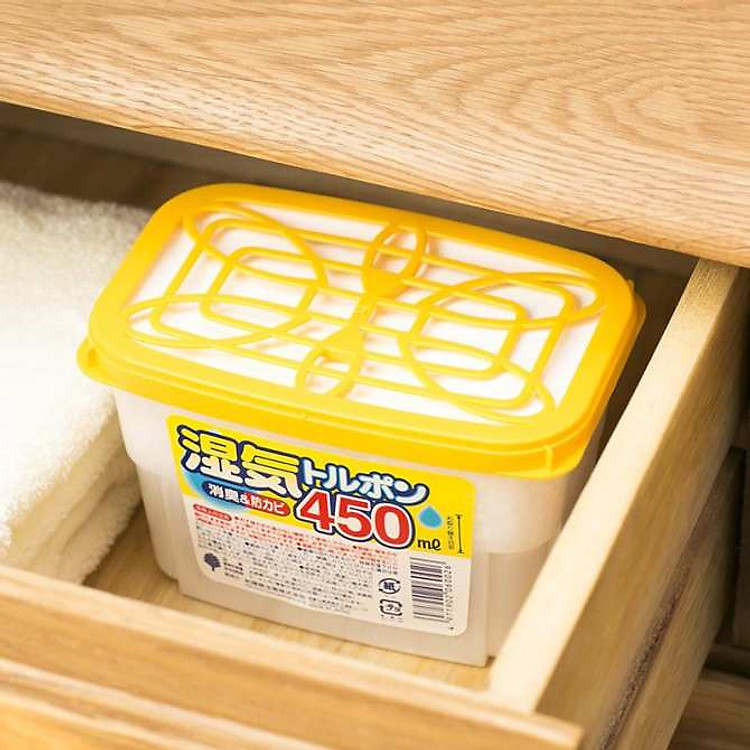 Bộ 3 Hộp hút ẩm trong phòng ngủ tạo mùi thơm mát kháng khuẩn (450ml) - Hàng nội địa Nhật