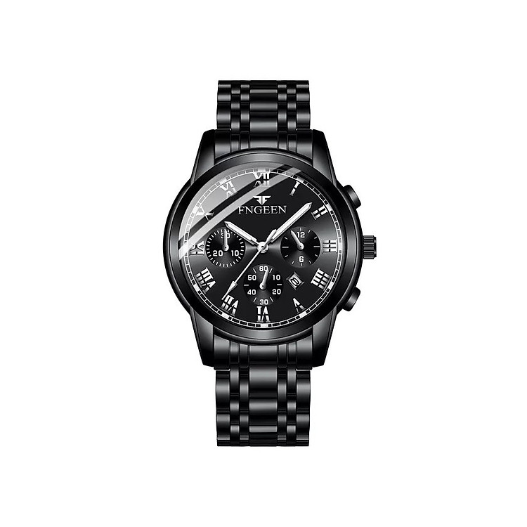 Đồng Hồ Cơ Nam Doanh Nhân Đẳng Cấp Dây Đen F505