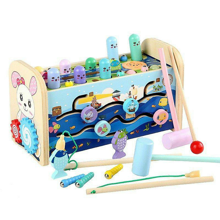 Đồ Chơi Gỗ Đập Chuột 7 In 1 Chính hãng Giá rẻ