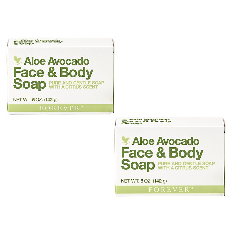Combo 2 bánh Xà phòng rửa mặt và cơ thể Avocado Face and Body Soap (#284)- 142gr/cục