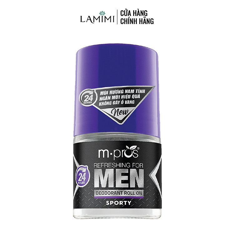 Lăn Ngăn Mùi For Men M.pros 50ml Khô Thoáng Suốt Ngày Dài