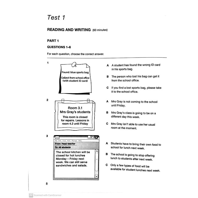 A2 Key For Schools 1 For The Revised 2020 Exam Student's Book With Answers With Audio With Resource Bank: Authentic Practice Tests - Ảnh 5