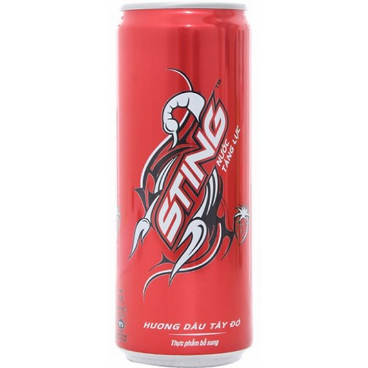 Nước Giải Khát Sting Đỏ (Dâu) Sleek 330ml