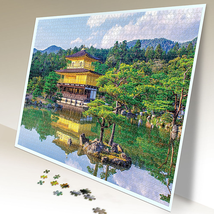 Tranh xếp hình Chùa Vàng Nhật Bản Chính hãng Tiết kiệm - Hình ảnh 2