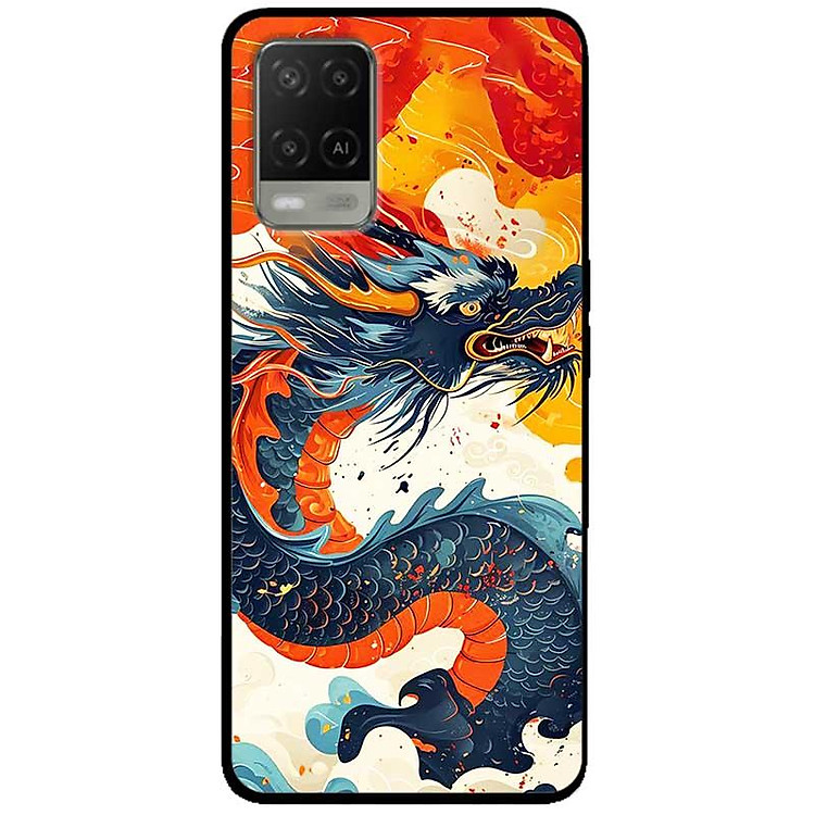 Ốp lưng cho Oppo A54 - A55 - A56 5G - A55s - A18 - A38 - A58 - Rồng Xanh Bay - Hàng Chính Hãng