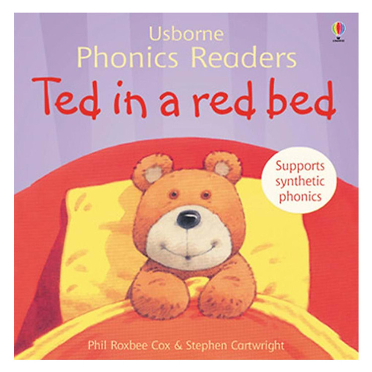 Sách Usborne Ted in a red bed