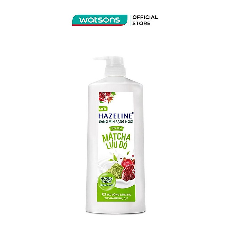 Sữa Tắm Hazeline Sáng Mịn Rạng Ngời Matcha Lựu Đỏ 1kg