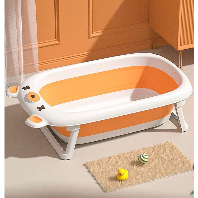 Chậu Tắm Gấp Gọn Cho Bé - Xanh Chính hãng Ưu đãi - Hình ảnh 3