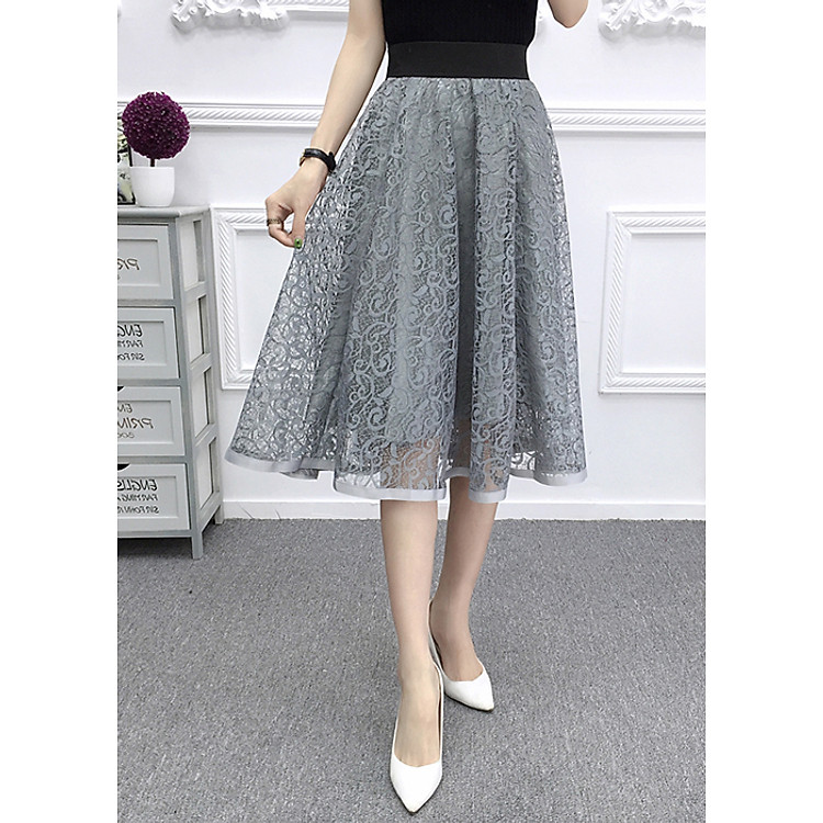 Chân váy nữ dáng xòe freesize 18
