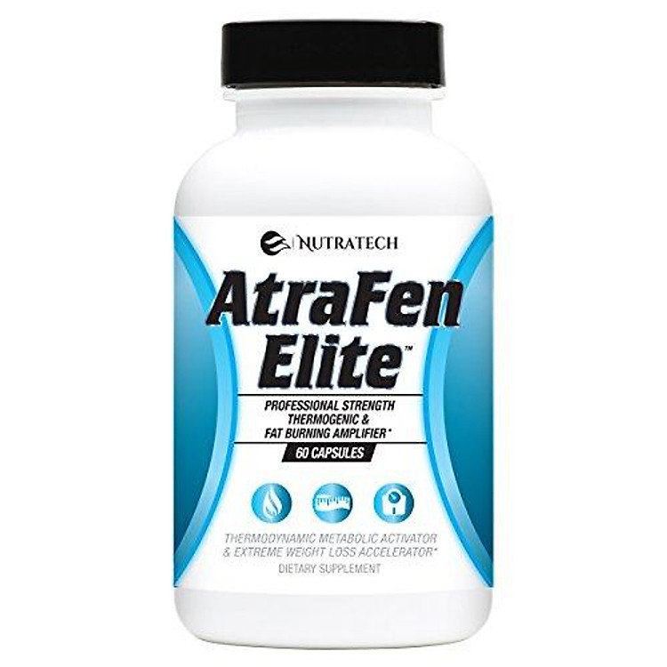 Atrafen Elite - Professional Formula Appetite Suppressant Fat Burner Diet Pill and Thermogenic for Fast Weight Loss. Works Great for Those on Keto Diets. 60 Count.