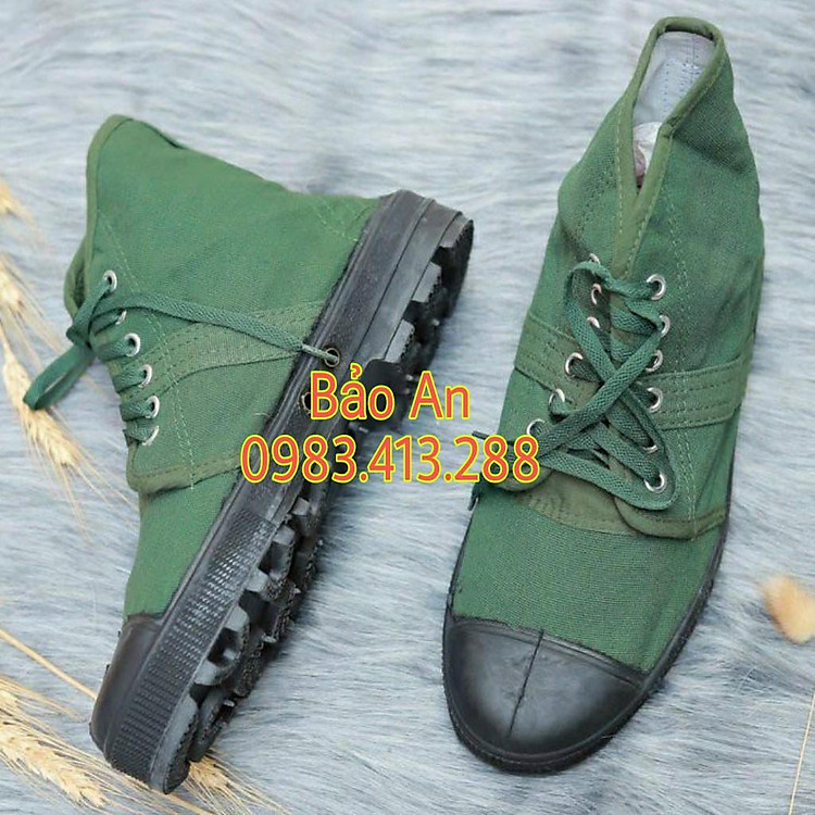 Giày vải bộ đội cao cổ ( Combo 10 đôi)