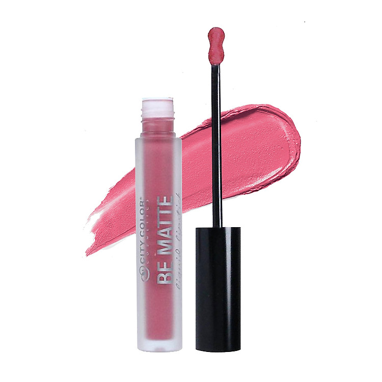 Son kem lì không trôi City Color Be Matte Liquid Lipstick 2ml - màu Kewl (Hồng Nude)