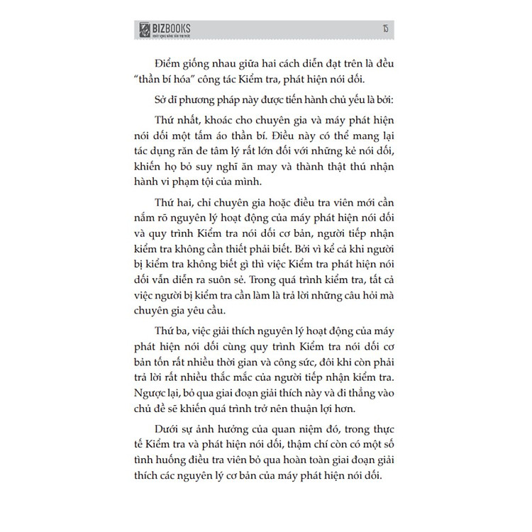 Tâm Lý Học Tội Phạm - Nghệ Thuật Phát Hiện Lời Nói Dối - Ảnh 7