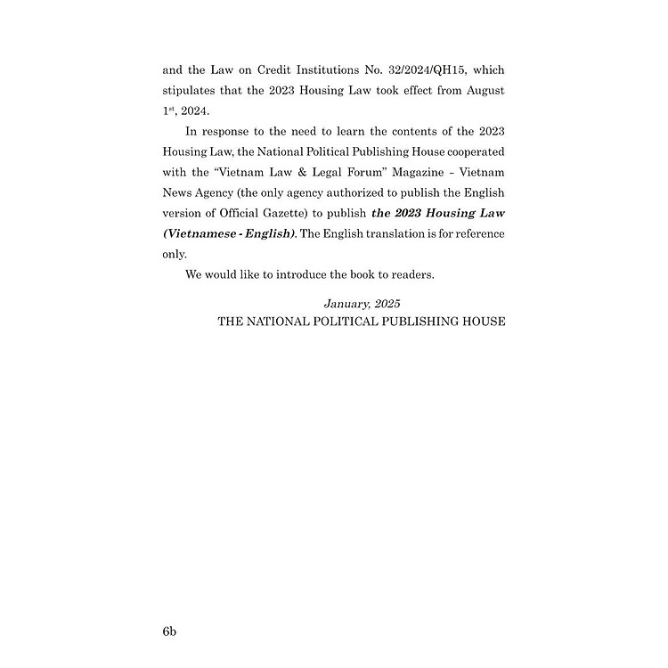 Luật Nhà ở năm 2023 (Song ngữ Việt - Anh) - Ảnh 6