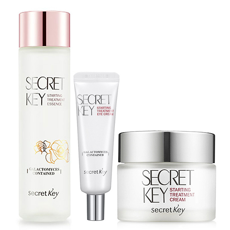 Bộ 3 sản phẩm dưỡng trắng da chống lão hoá Secret Key Starting Treatment (Essence, Eye Cream, Cream)