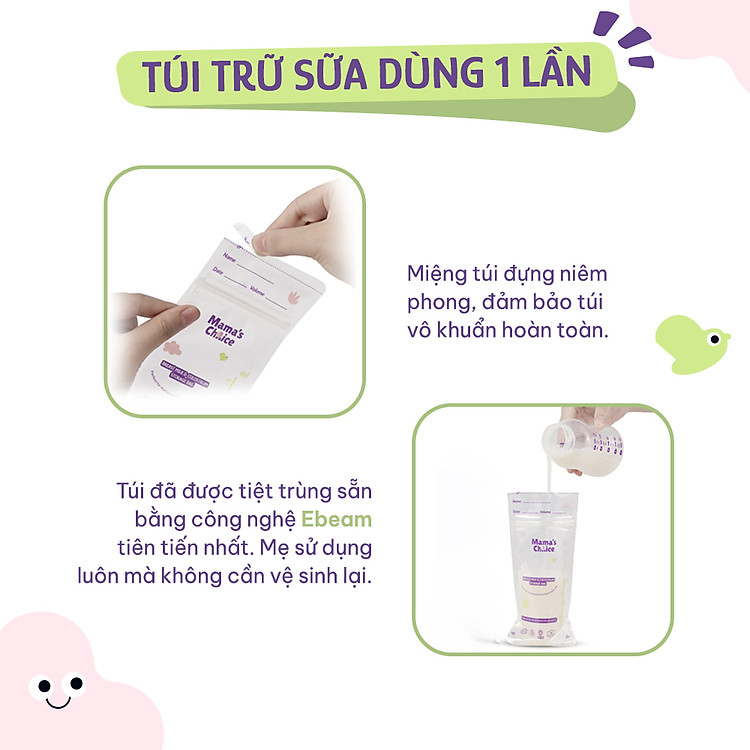 Túi Trữ Sữa Mẹ Mama's Choice - 10 Túi Chính hãng Tiết kiệm - Hình ảnh 5