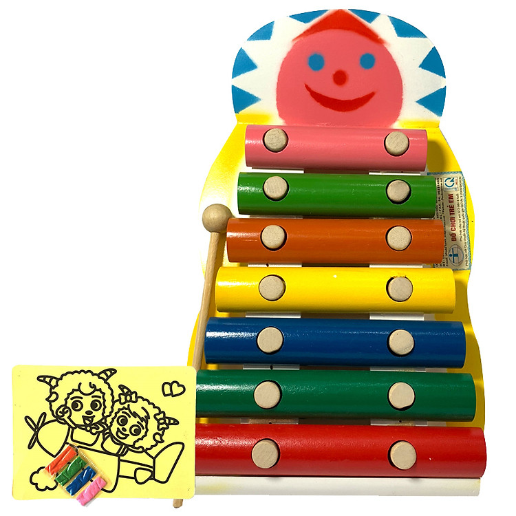 Bộ Đồ Chơi Đàn Xylyphone 7 Âm Sắc Bằng Gỗ Minh Thành Tặng Kèm 2 Tranh Cát Nghệ Thuật Họa Tiết Ngầu Nhiên