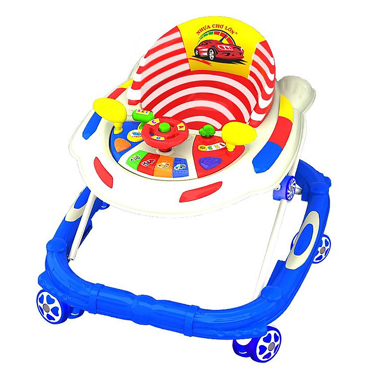 Xe tập đi Nhựa Chợ Lớn L4 Xe hơi (Có nhạc) - M1716B-XTĐ - Giao màu ngẫu nhiên