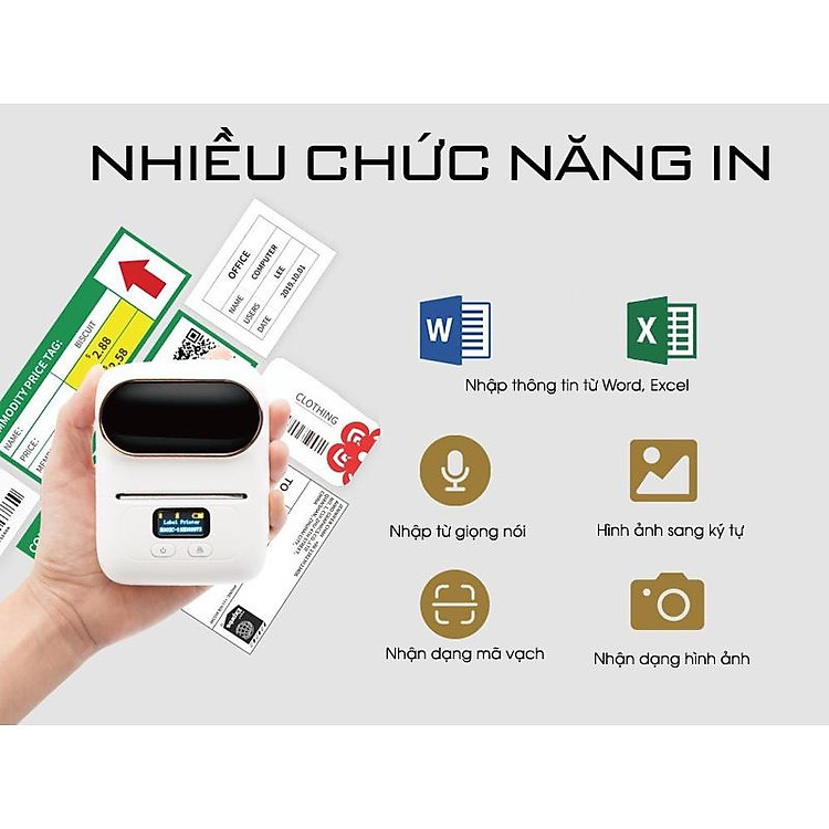 Máy In Tem Nhãn Di Động M110 I Hàng Chính Hãng