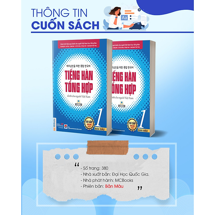 Tiếng Hàn Tổng Hợp Dành Cho Người Việt Nam - Sơ Cấp 1 (4 Màu) - Ảnh 8