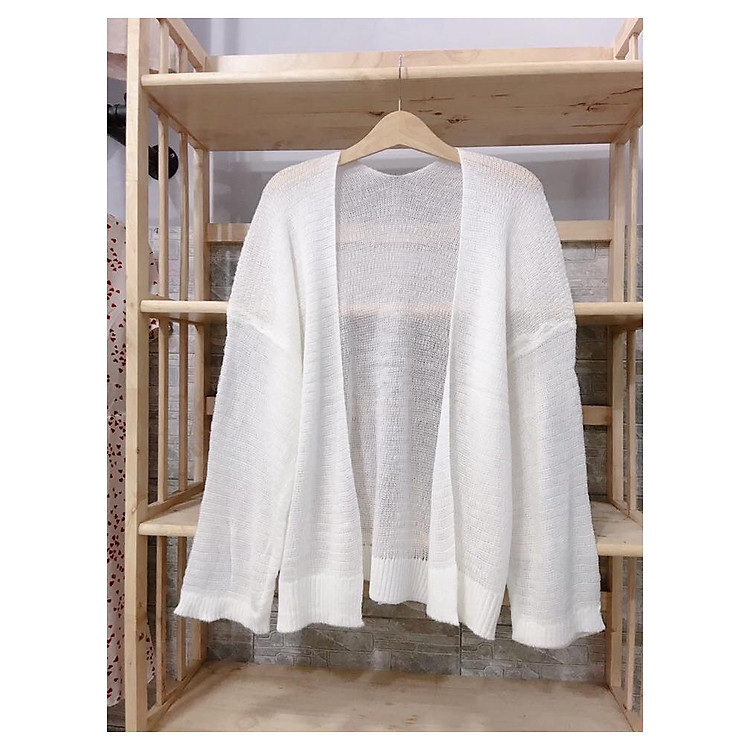 cardigan len mỏng