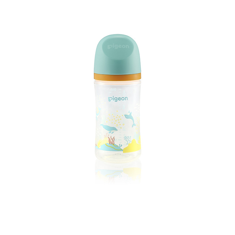 Bình sữa Pigeon PP Plus 240ml Hình cá heo Chính hãng Tiết kiệm - Hình ảnh 3