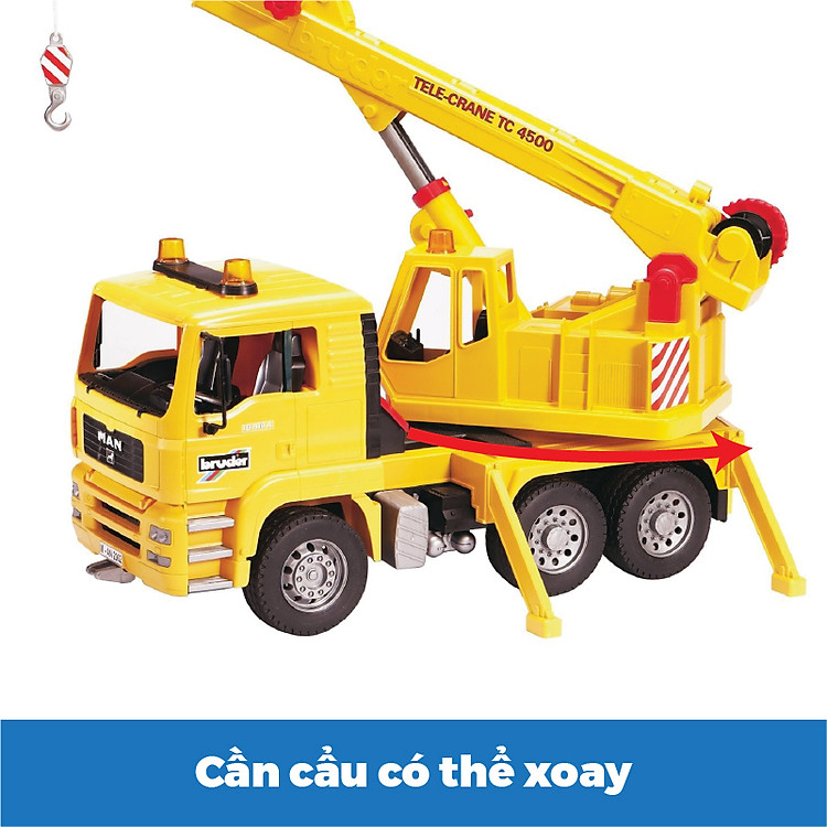 Xe Cần Cẩu Man BRUDER 1:16 Chính hãng Ưu đãi - Hình ảnh 4