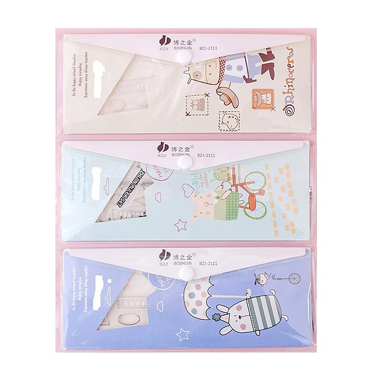 Bộ thước kẻ học sinh (4 chiếc)