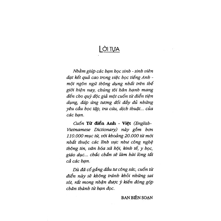 Từ Điển Anh - Việt 110.000 Từ (Tái Bản 2020) - Ảnh 6