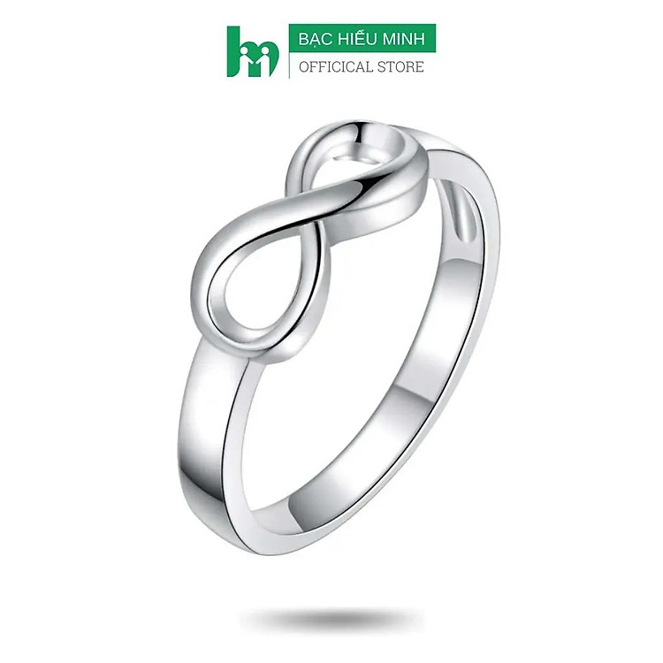 Nhẫn Nữ Bạc Hình Vô Cực Infinite BẠC HIỂU MINH NU092S