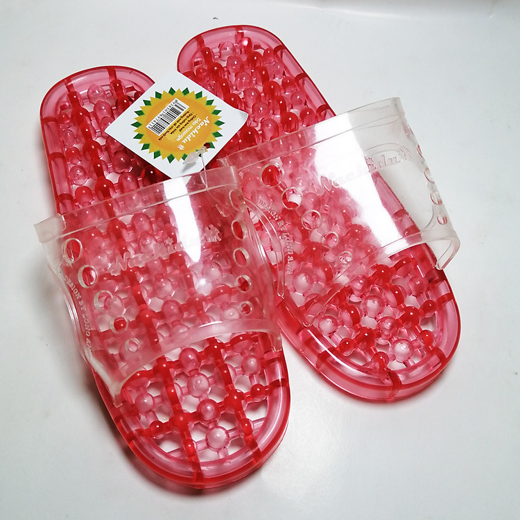 Dép TRẺ EM đi trong nhà massage MT2-Màu đỏ