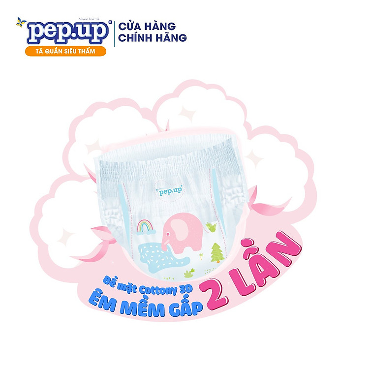 Tã Quần Em Bé Pep.up Cottony Size S Giá tốt - Hình ảnh 4