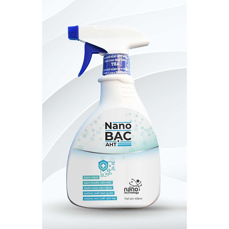 Chai xịt làm sạch virus Nano Bạc AHT 430 ml- Mới