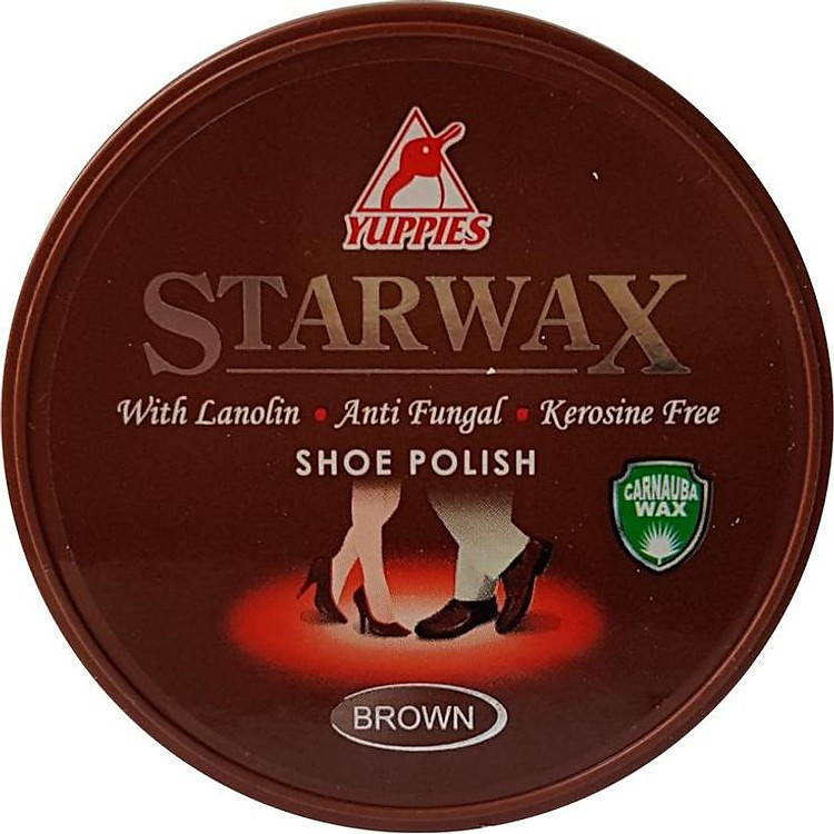 Xi đánh giày nâu YUPPIES Star Wax Shoe Polish 48ml - Brown (Malaysia)