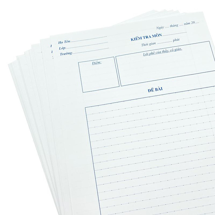 Giấy Kiểm Tra Campus - Kẻ Ngang Có Chấm (20 tờ) - Ảnh 3