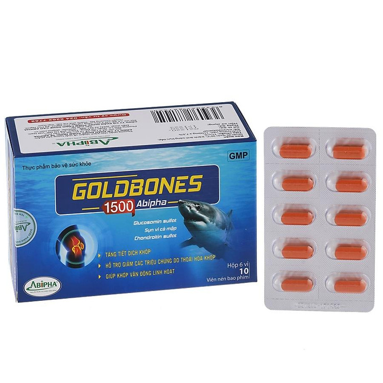 Viên Uống Dưỡng Khớp GOLDBONES Với Glucosamin 1500mg – Chuẩn Hàm Lượng Khuyến Cáo Cho Khớp.