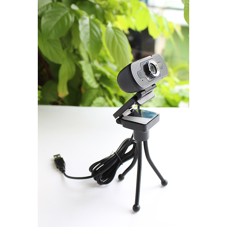 Camera Webcam W8S Full HD 1080P - Có Micro, Cổng Kết Nối USB Không Cần Cài Driver