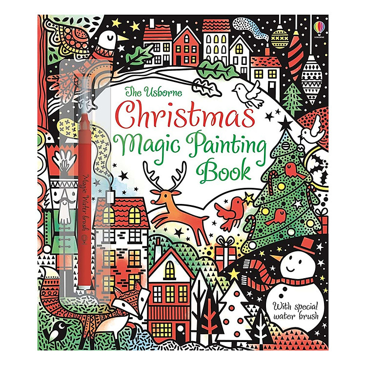 Sách Usborne Christmas Magic Painting Book