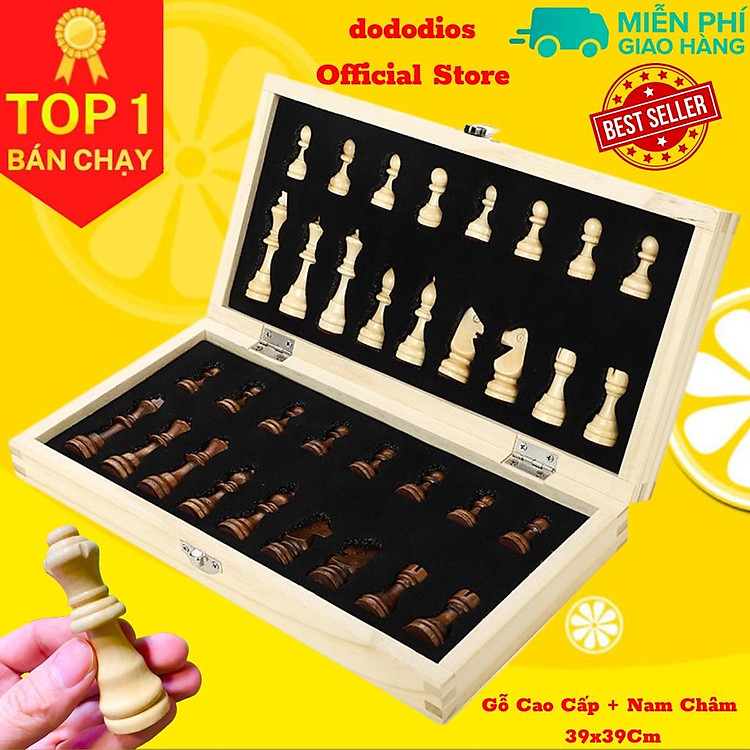 Bàn Cờ Vua Nam Châm Gỗ Cao Cấp Chính hãng Giá tốt - Hình ảnh 3