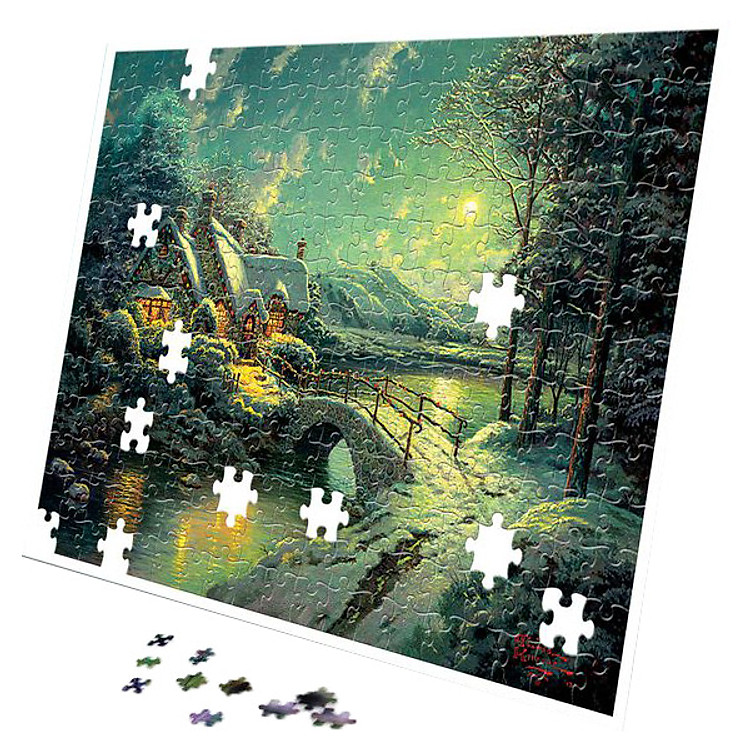 Tranh xếp hình Tia Sáng Ánh Trăng Chính hãng Ưu đãi - Hình ảnh 2