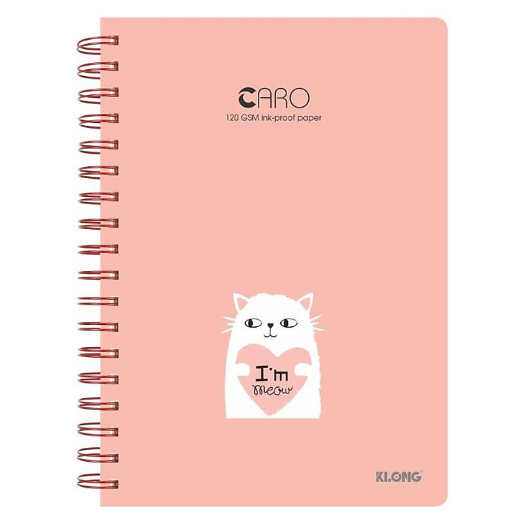 Sổ Caro lò xo kép KLONG B5 (200 trang) - Ảnh 4
