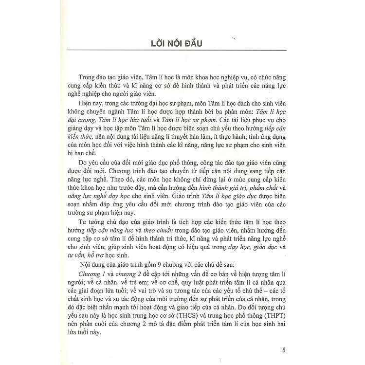 Giáo trình Tâm Lí Học Giáo Dục (Bản in năm 2024) - Ảnh 5