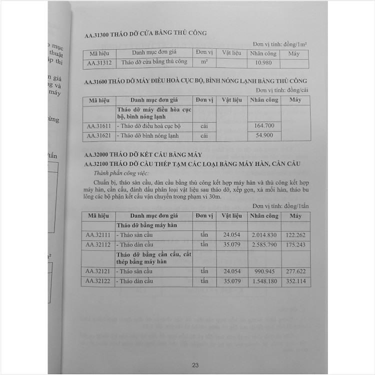 Đơn Giá Dự Toán Xây Dựng Công Trình TP. Hồ Chí Minh (V2260D) - Ảnh 6