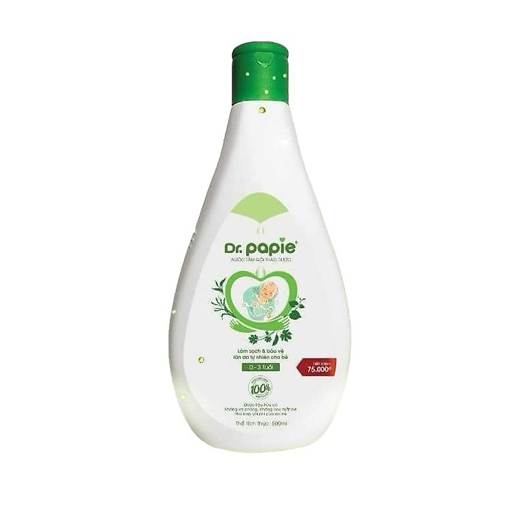Mua Nước tắm gội thảo dược Dr.Papie 500ml Chính hãng Tiết kiệm - Hình ảnh 5